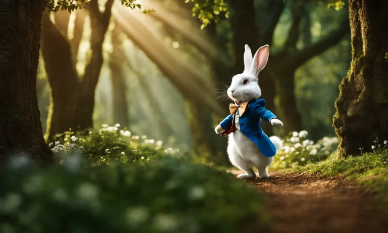 The Curious Anime Rabbit In Alice In Wonderland