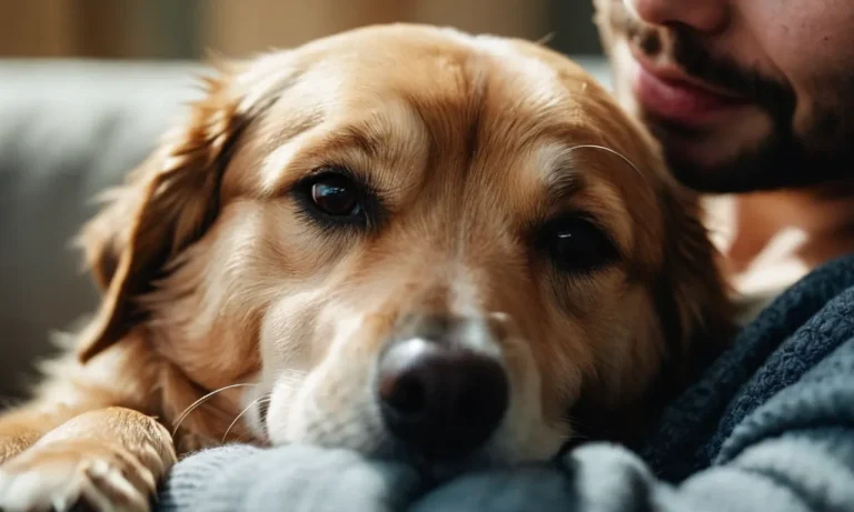 Why Does My Dog Grunt When I Cuddle Him?