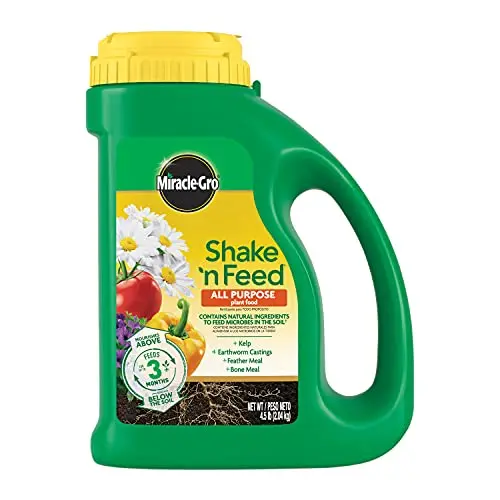 Miracle-Gro Shake 'N Feed All Purpose Plant Food container
