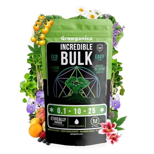 Incredible Bulk Organic Bloom Booster Fertilizer in a 1-pound bag
