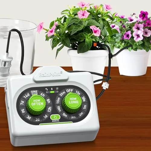 RAINPOINT easy-dial automatic watering system for indoor and outdoor pots